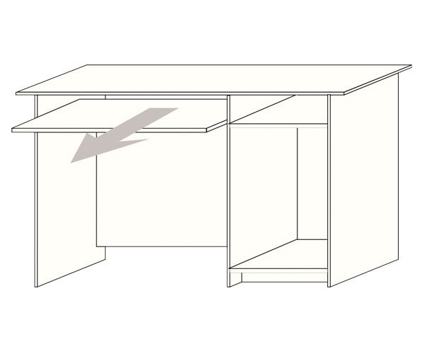 Biurko 1 szafkowe komputerowe